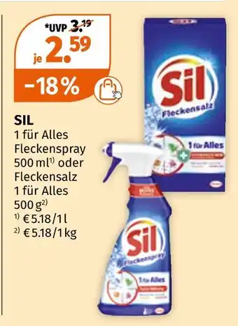 Müller Sil 1 für alles fleckenspray oder fleckensalz Angebot