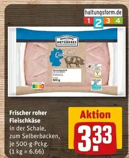 REWE Frischer roher fleischkäse Angebot