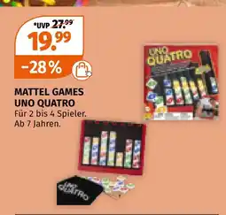 Müller Mattel games uno quatro Angebot