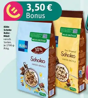 REWE Kölln schoko hafer-müsli Angebot