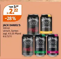 Müller Jack daniel's mixgetränke Angebot