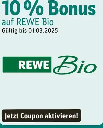 REWE 10 % bonus Angebot