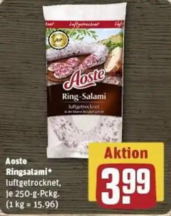 REWE Aoste ringsalami Angebot