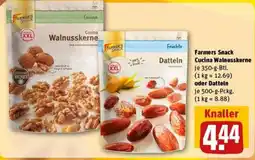 REWE Farmers snack cucina walnusskerne oder datteln Angebot