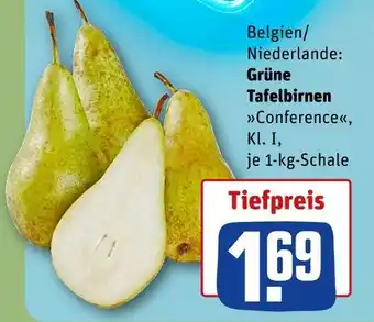 REWE Grüne tafelbirnen conference Angebot