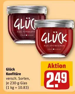 REWE Glück konfitüre Angebot