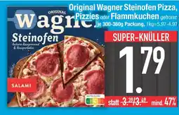 Edeka Wagner original wagner steinofen pizza, pizzies oder flammkuchen Angebot