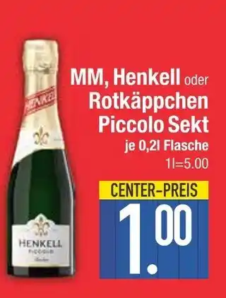 Edeka Mm, henkell piccolo sekt Angebot