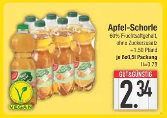 Edeka Gut&günstig apfel-schorle Angebot