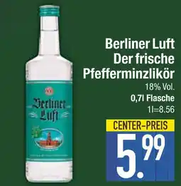 Edeka Berliner luft der frische pfefferminzlikör Angebot