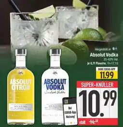 Edeka Absolut citron oder vodka Angebot