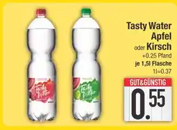 Edeka Gut&günstig tasty water apfel oder kirsch Angebot