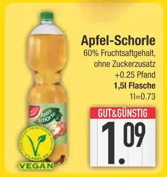 Edeka Gut&günstig apfel-schorle Angebot