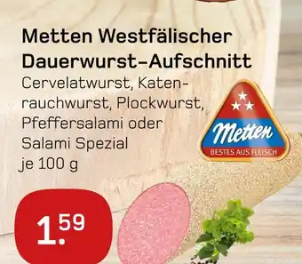 boni Center Metten westfälischer dauerwurst-aufschnitt Angebot