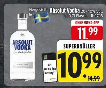 Edeka Absolut absolut vodka Angebot