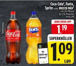 Edeka Coca-cola coca-cola, fanta, sprite oder mezzo mix Angebot