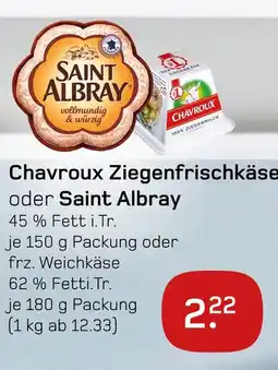 boni Center Chavroux ziegenfrischkäse oder saint albray Angebot