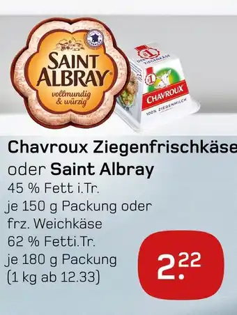 boni Center Chavroux ziegenfrischkäse oder saint albray Angebot