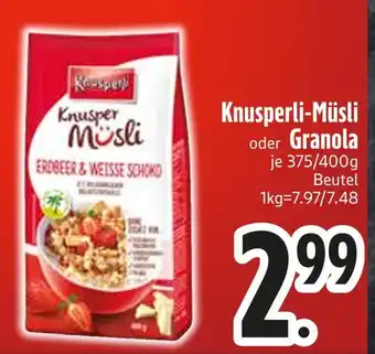 Edeka Knusperli knusperli-müsli oder granola Angebot