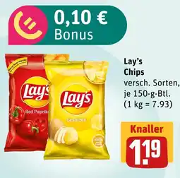 akzenta Lay’s red paprika oder gesalzen Angebot