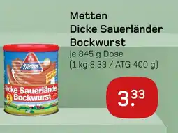 boni Center Metten dicke sauerländer bockwurst Angebot