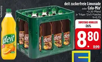 Edeka Deit zuckerfreie limonade oder cola-mix Angebot