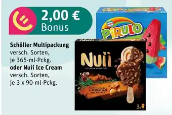 boni Center Schöller oder nuii multipackung oder ice cream Angebot