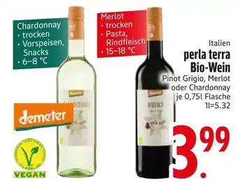 Edeka Demeter pinot grigio oder merlot oder chardonnay Angebot