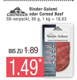 Marktkauf Gutfleisch rinder-salami oder corned beef Angebot