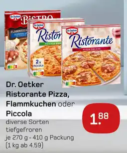 akzenta Dr. oetker ristorante pizza, flammkuchen oder piccola Angebot