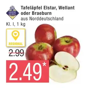 Marktkauf Tafeläpfel elstar, wellant oder braeburn Angebot