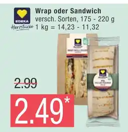 Marktkauf Herzstücke wrap oder sandwich Angebot