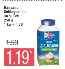 Marktkauf Hansano schlagsahne Angebot