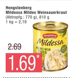 Marktkauf Hengstenberg mildessa mildes weinsauerkraut Angebot