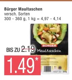 Marktkauf Bürger maultaschen Angebot