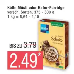 Marktkauf Kölln müsli oder hafer-porridge Angebot