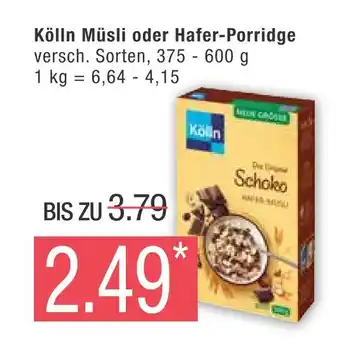 Marktkauf Kölln müsli oder hafer-porridge Angebot