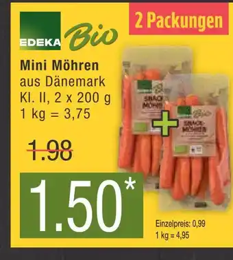 Marktkauf Edeka bio mini möhren Angebot