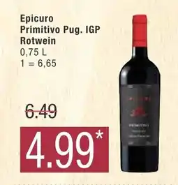 Marktkauf Epicuro primitivo pug. igp rotwein Angebot