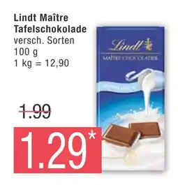 Marktkauf Lindt maître tafelschokolade Angebot