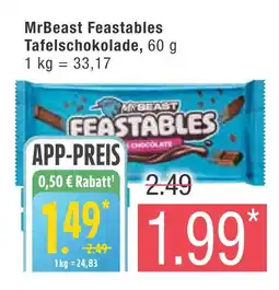 Marktkauf Mrbeast feastables tafelschokolade Angebot