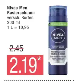 Marktkauf Nivea men rasierschaum Angebot