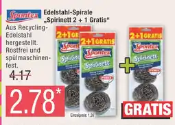 Marktkauf Spontex edelstahl-spirale „spirinett 2 + 1 gratis“ Angebot