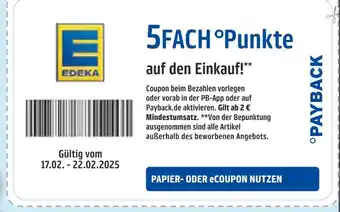 Edeka Edeka 5fach °punkte auf den einkauf! Angebot