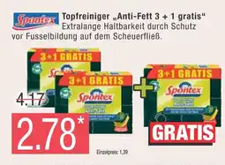 Marktkauf Spontex topfreiniger anti-fett 3 + 1 gratis Angebot