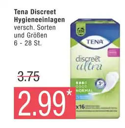 Marktkauf Tena tena discreet hygieneeinlagen Angebot