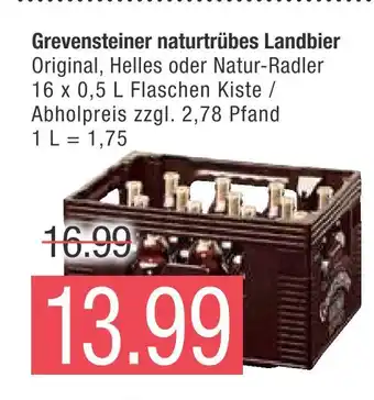 Marktkauf Grevensteiner naturtrübes landbier Angebot