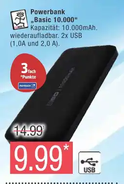 Marktkauf Powerbank basic 10.000 Angebot