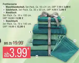 Marktkauf Frottierserie waschhandschuh oder gästetuch oder handtuch oder duschtuch Angebot