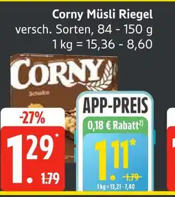 Edeka Corny müsli riegel Angebot